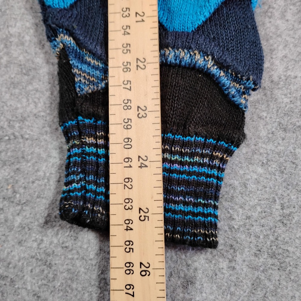 TravelSmith Mens XXL Blue Black 3D Textured Knit Sweater Made in USA - Picture 7 of 10